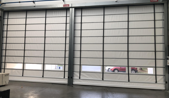 High-spped spiral door